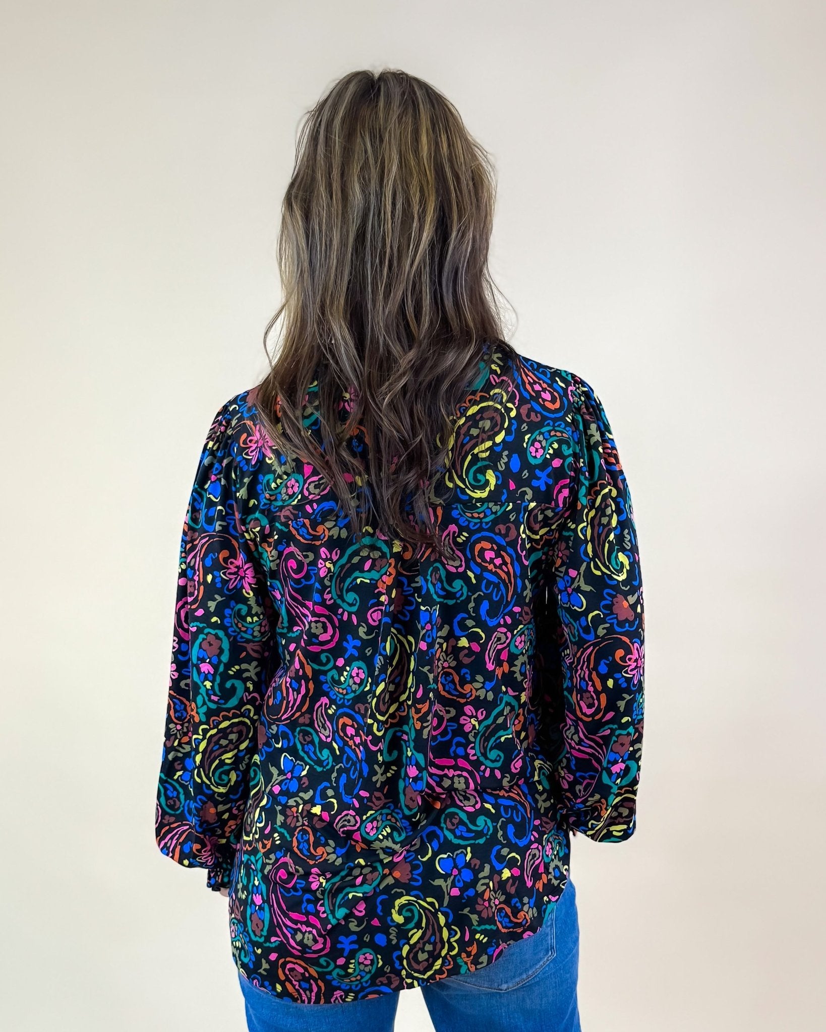 Kaleidoscope Garden Smock Top - Jessi Jayne Boutique