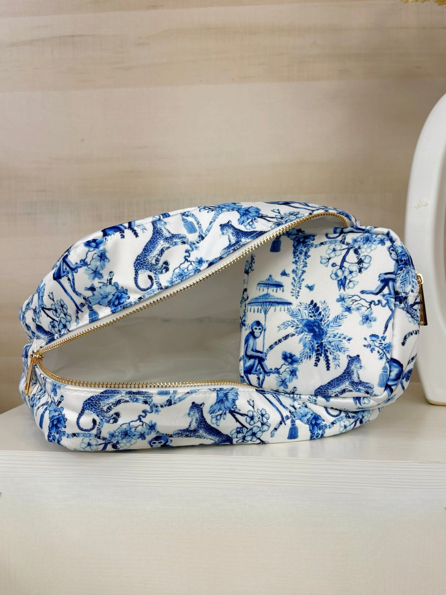 Blue Jungle Toiletry Bags - Jessi Jayne Boutique