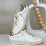 Miim Alex White and Gold Sneakers - Jessi Jayne Boutique