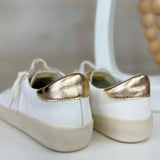 Miim Alex White and Gold Sneakers - Jessi Jayne Boutique
