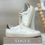 Miim Alex White and Gold Sneakers - Jessi Jayne Boutique