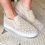 Very G Nicole Edgy Perforated Slip - On Sneaker - Jessi Jayne Boutique