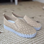 Very G Nicole Edgy Perforated Slip - On Sneaker - Jessi Jayne Boutique