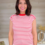 Harbor Stripe Sleeveless Top - Jessi Jayne Boutique