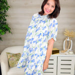 Blue Skies Ahead Floral Dress - Jessi Jayne Boutique