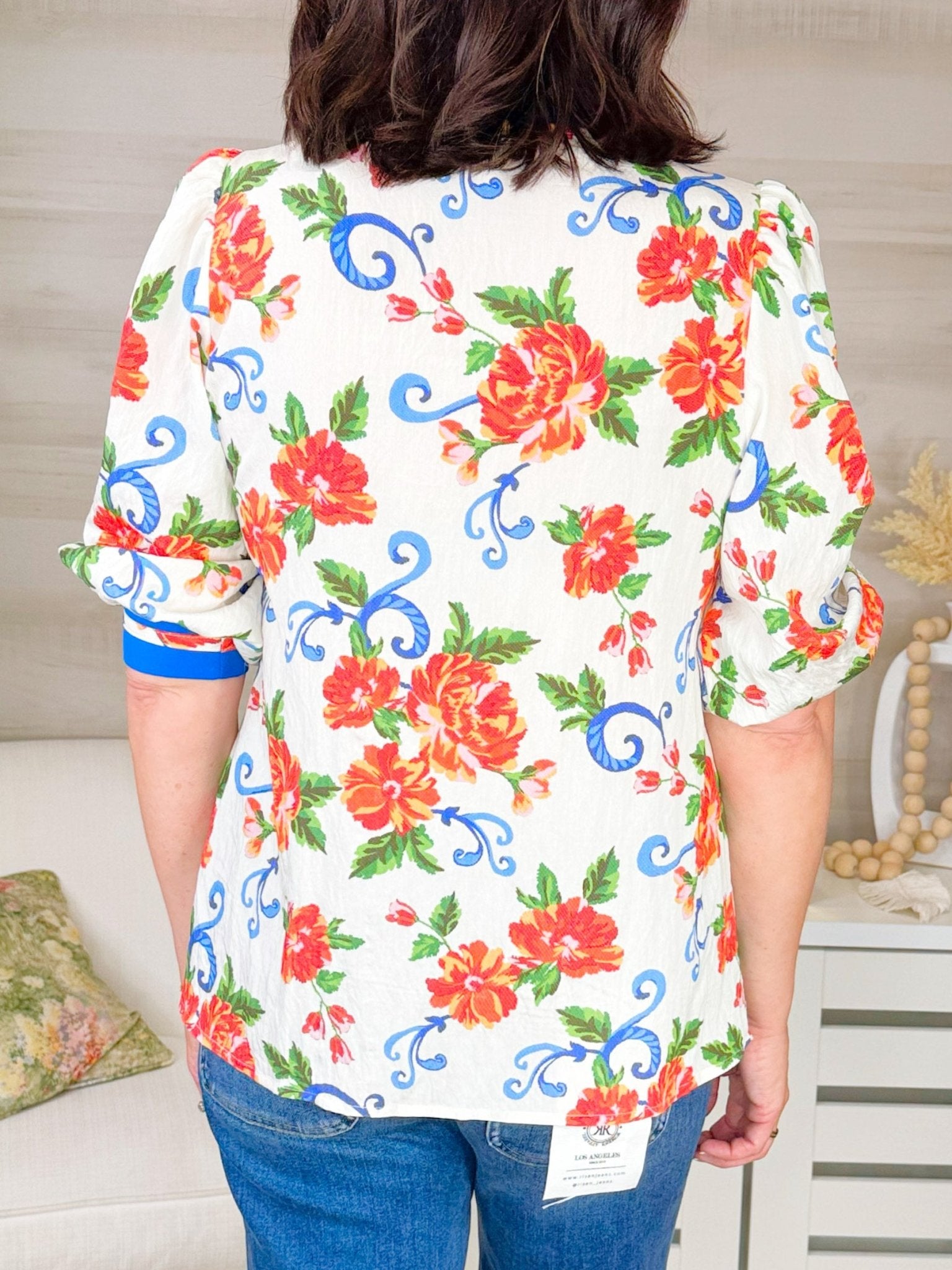 Where Bold Blooms Blouse - Jessi Jayne Boutique