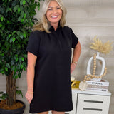 City After Dark Black Shift Dress - Jessi Jayne Boutique