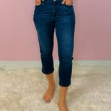 Judy Blue Side Slit Capri - Jessi Jayne Boutique