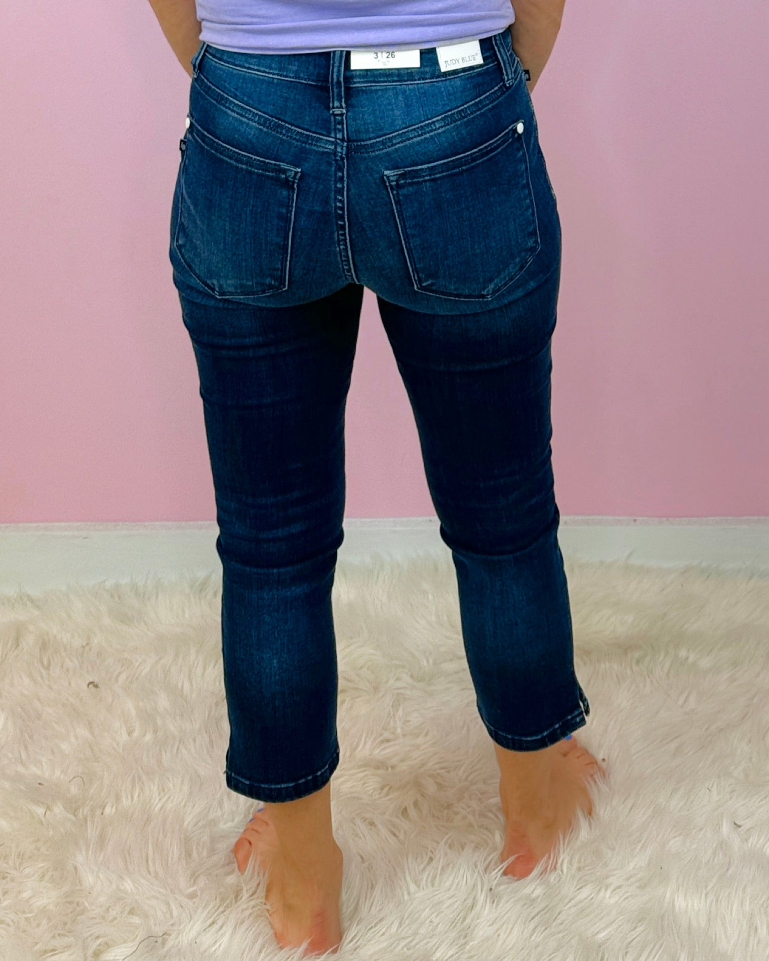 Judy Blue Side Slit Capri - Jessi Jayne Boutique