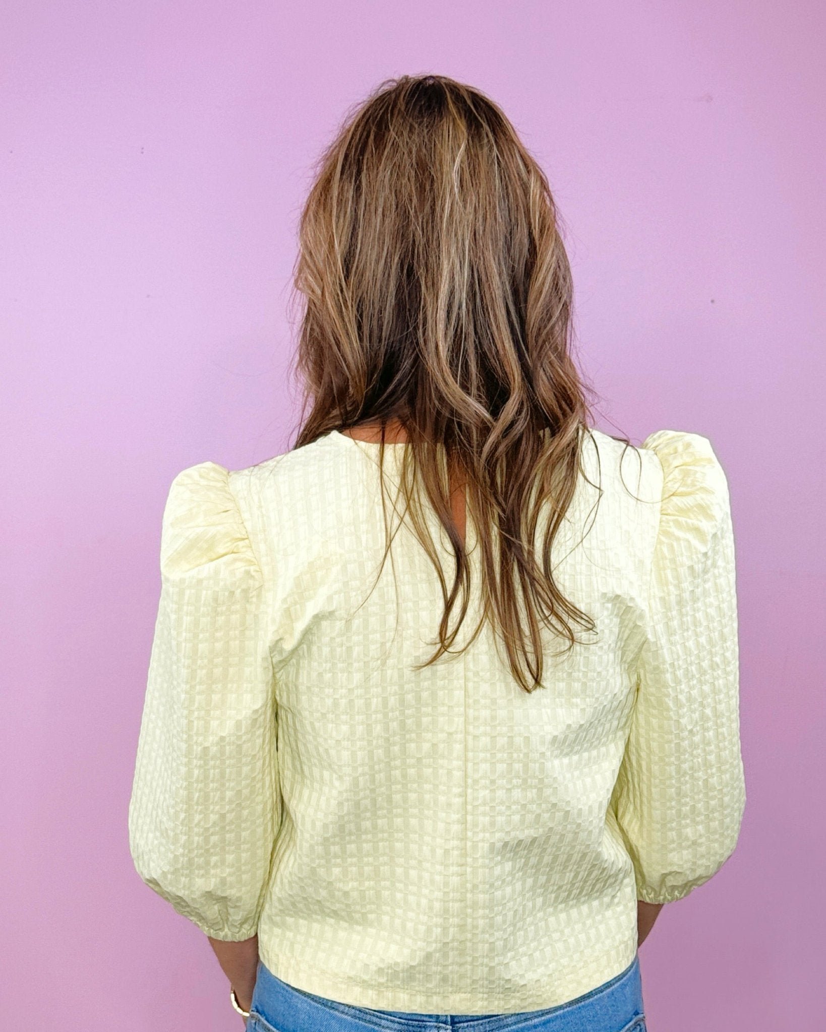 Lemon Squeeze Puff Sleeve Top - Jessi Jayne Boutique