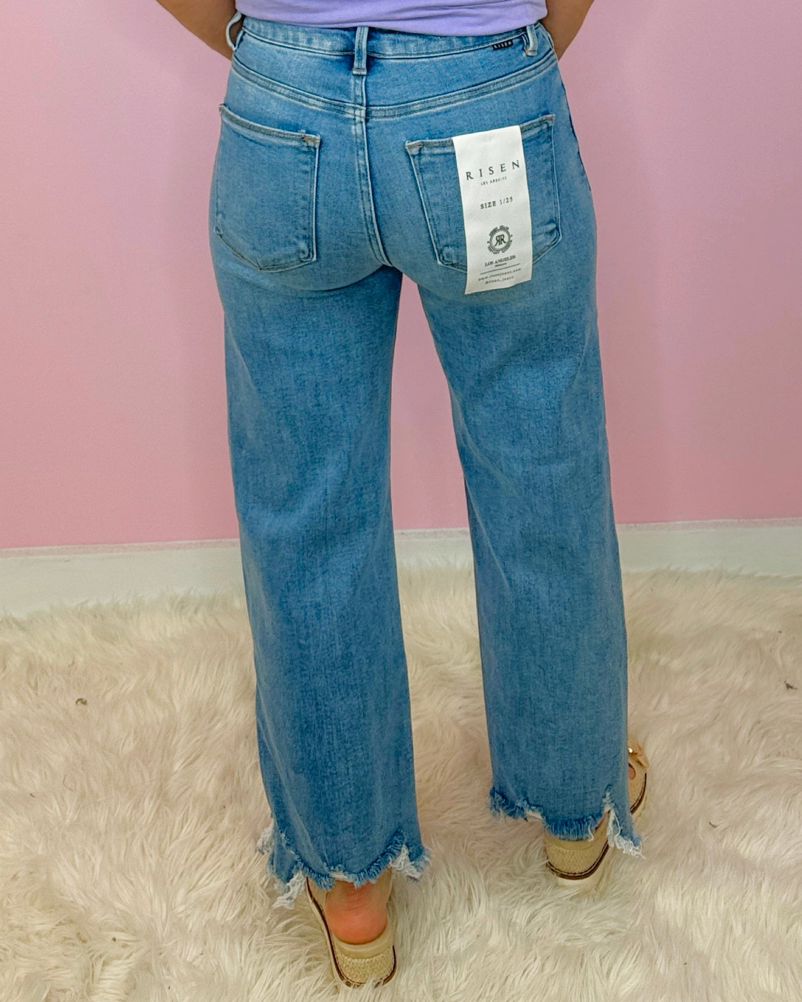 Rebel Edge Cropped High Rise Jeans - Jessi Jayne Boutique