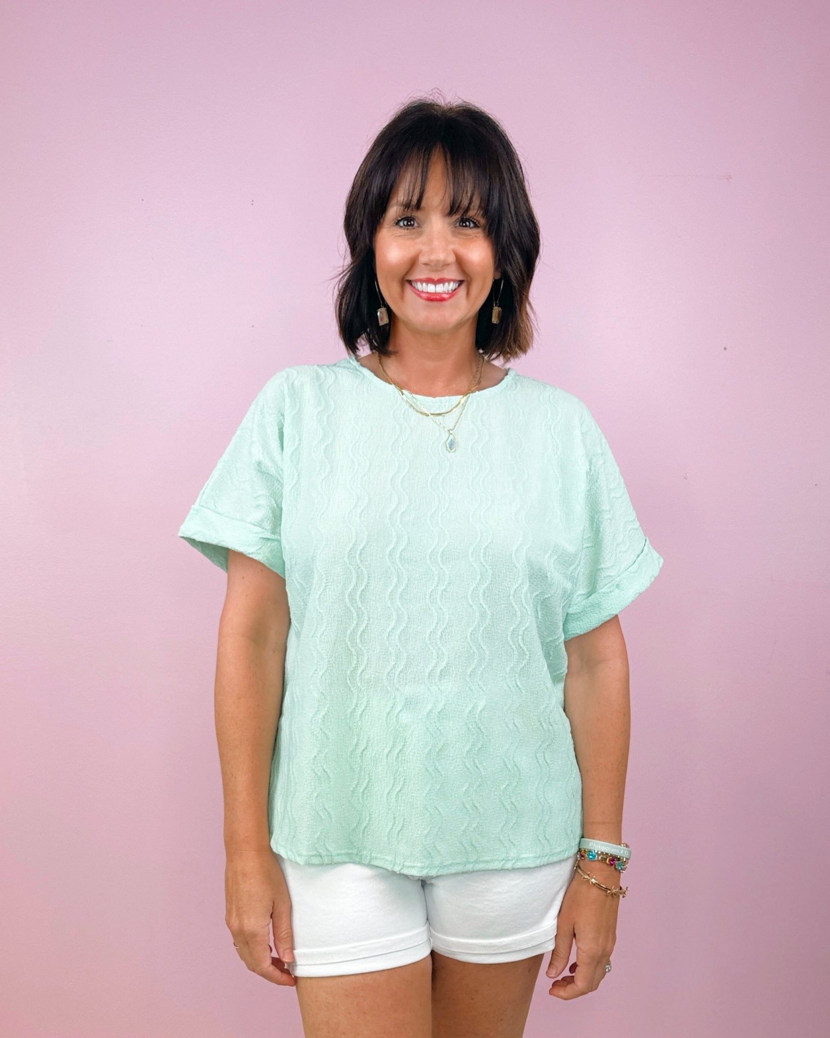 Ripple Texture Top - Jessi Jayne Boutique