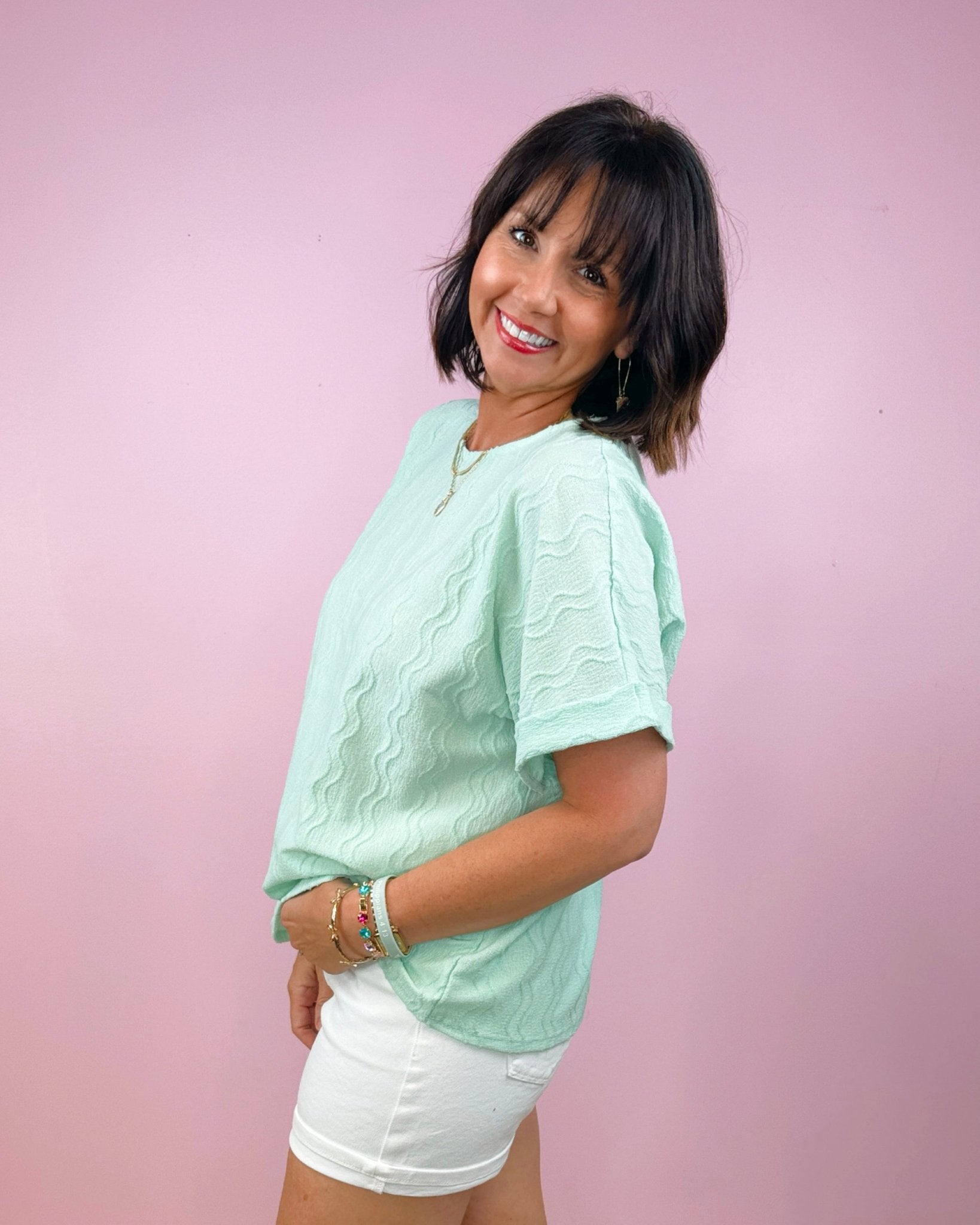 Ripple Texture Top - Jessi Jayne Boutique