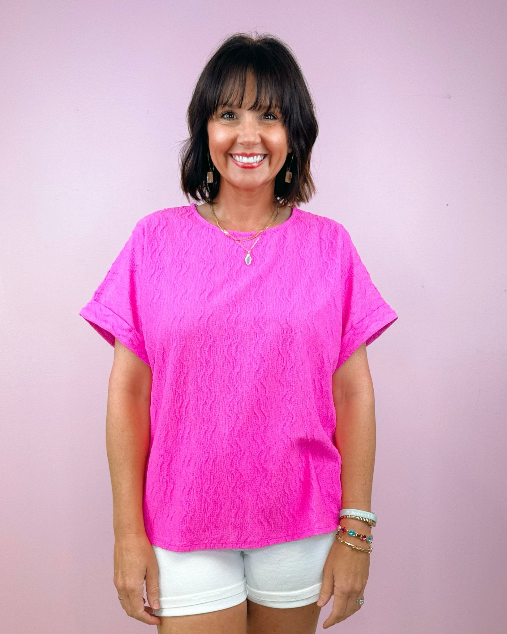 Ripple Texture Top - Jessi Jayne Boutique