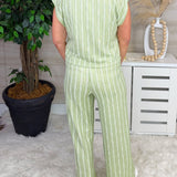 Easy Does It Green Pants Set - Jessi Jayne Boutique