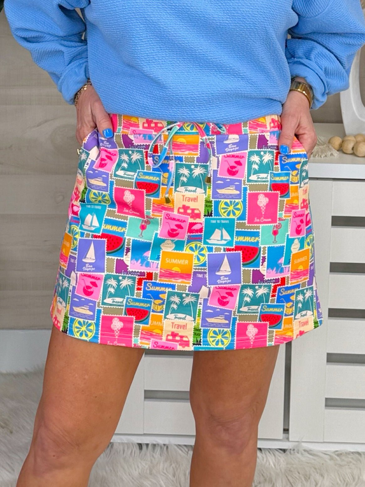 Jess Lea Postcard Summer Skort - Jessi Jayne Boutique