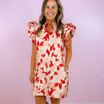 Petal Parade Ruffle Sleeve Dress - Jessi Jayne Boutique
