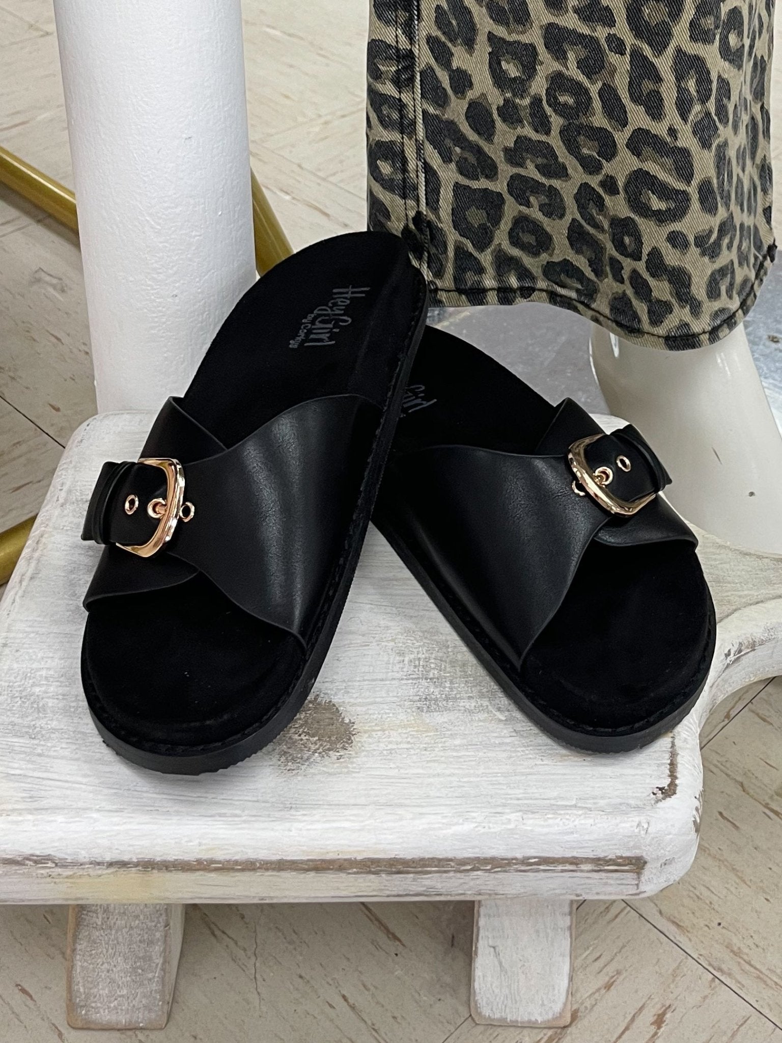 Corkys Passport Slip On Sandal - Black - Jessi Jayne Boutique