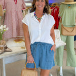 Easy Days Tencel Denim Shorts - Jessi Jayne Boutique