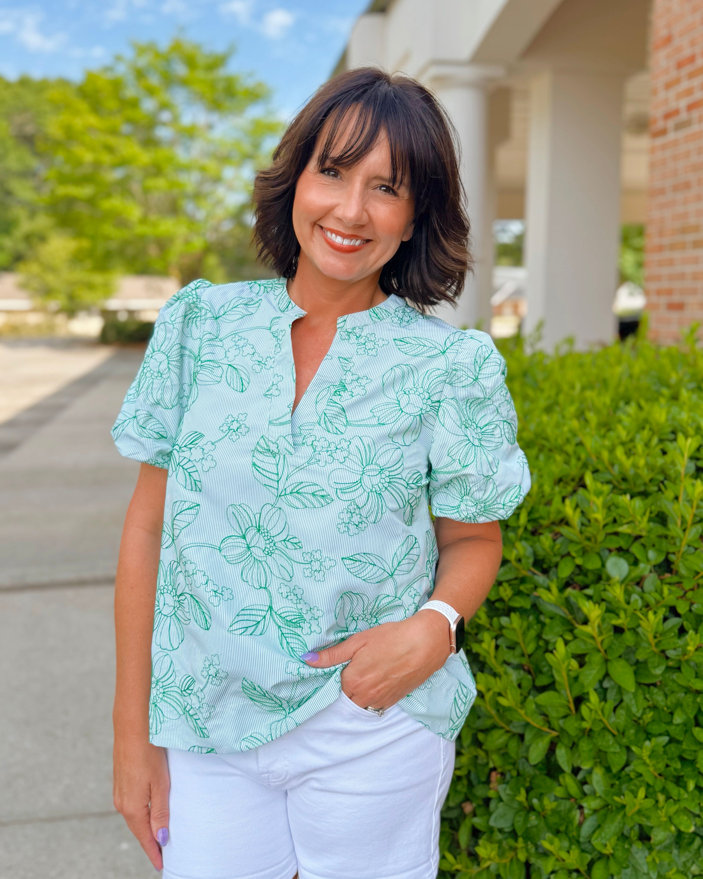 Meadow Breeze Embroidered Blouse