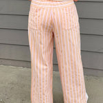 Peaches and Cream Stripe Pants - Jessi Jayne Boutique