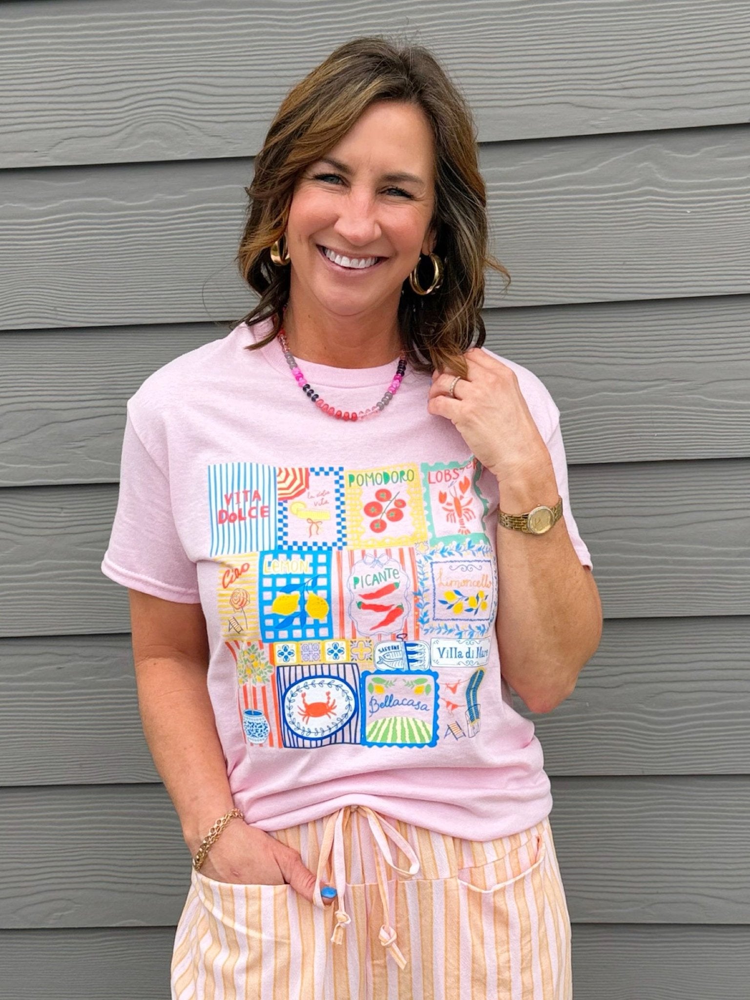 La Dolce Vita Tiles Tee - Jessi Jayne Boutique