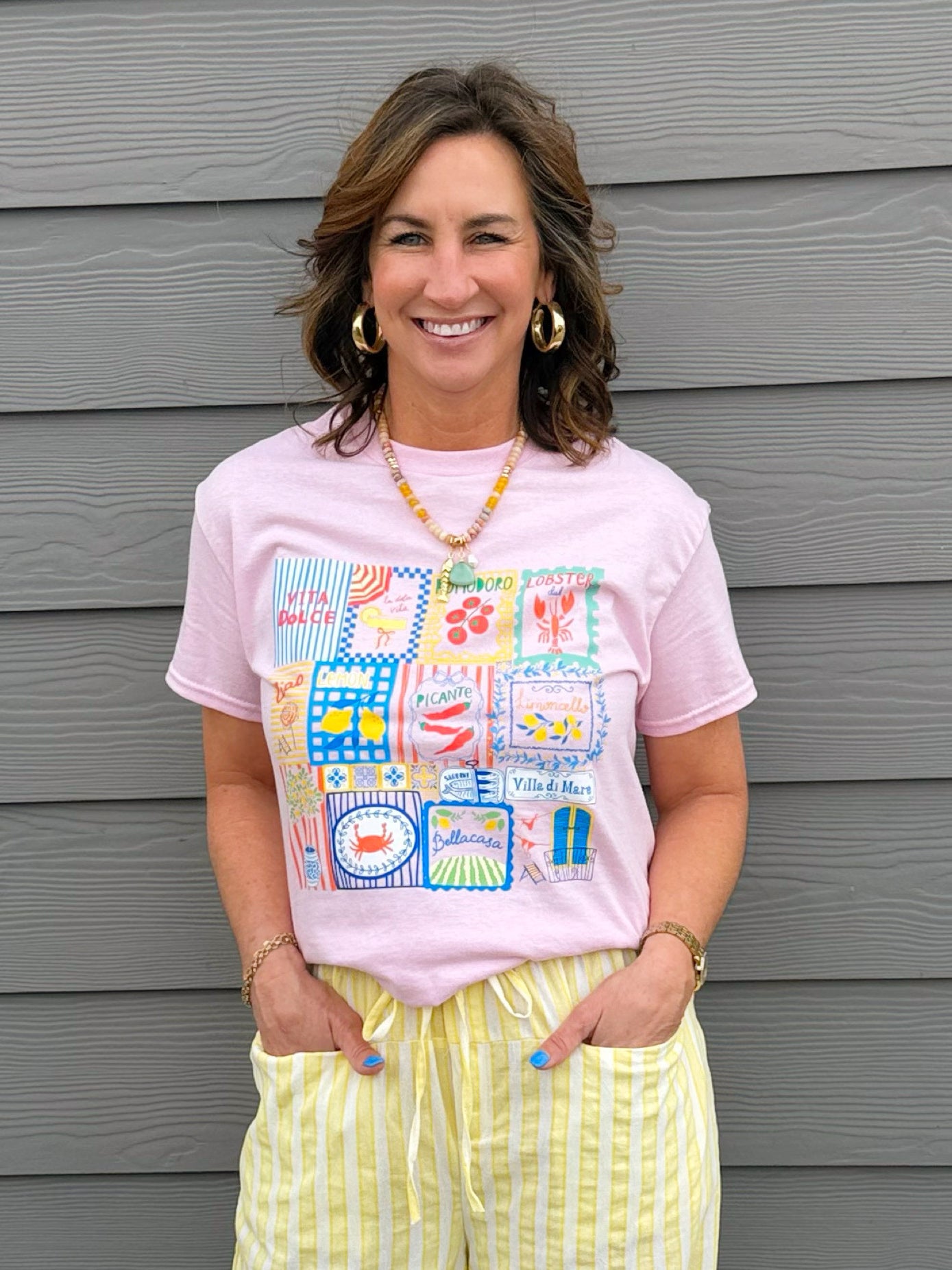 La Dolce Vita Tiles Tee - Jessi Jayne Boutique