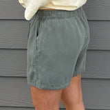 Olive Tencel Pull - On Shorts - Jessi Jayne Boutique