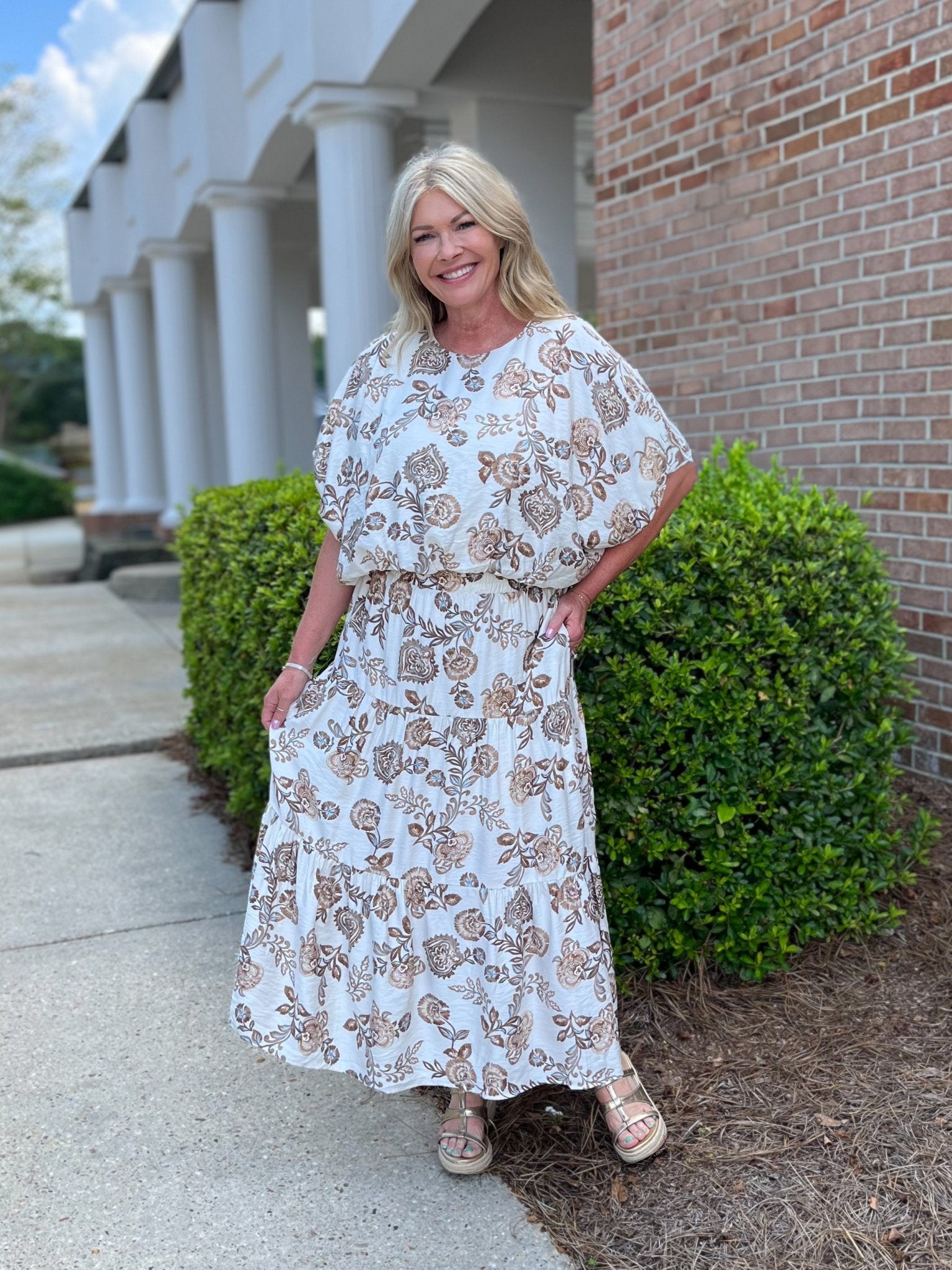 Sandalwood Bloom Two - Piece Set - Jessi Jayne Boutique