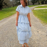 Sweet Caroline Striped Midi Dress - Jessi Jayne Boutique