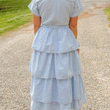 Sweet Caroline Striped Midi Dress - Jessi Jayne Boutique