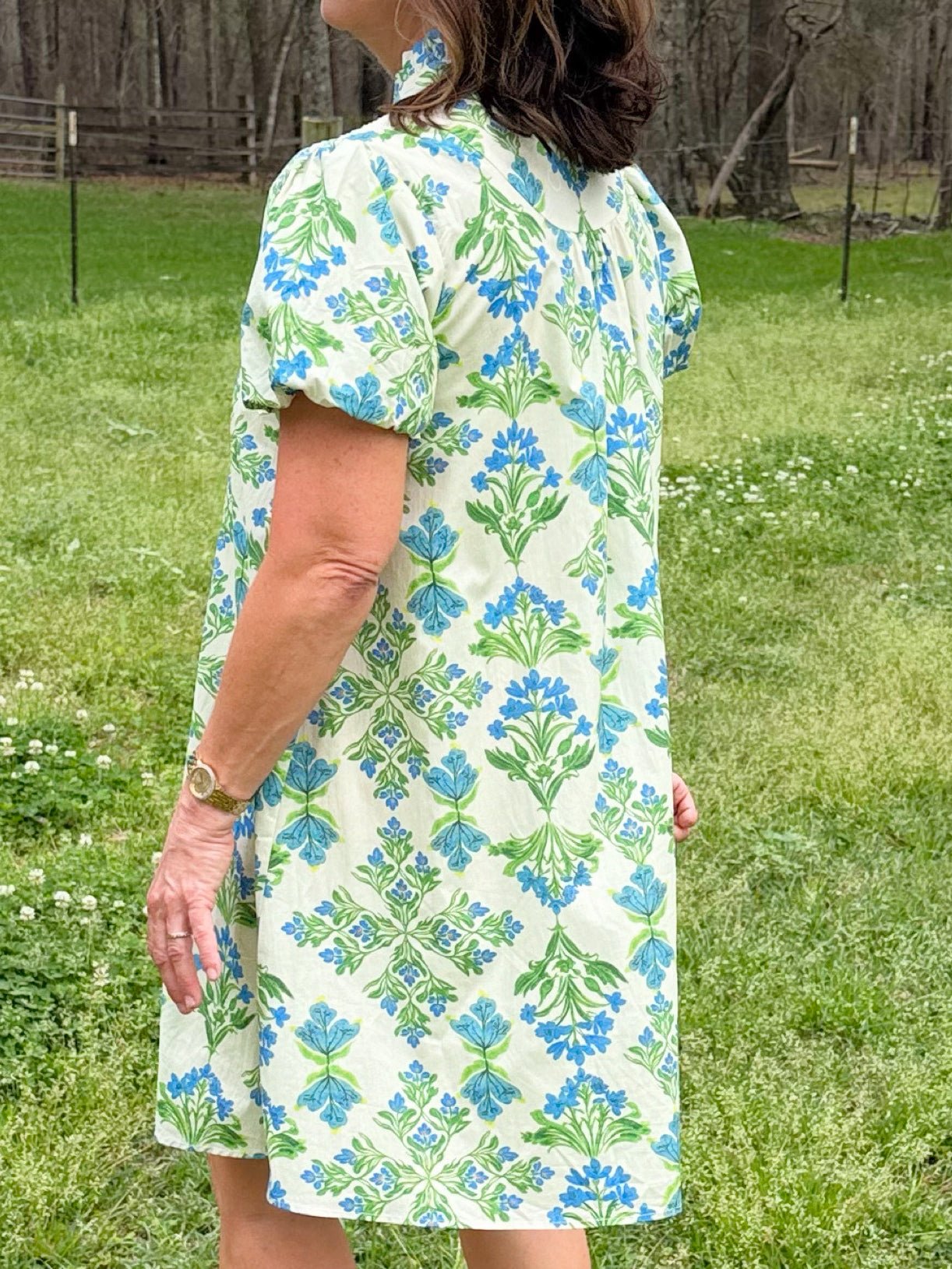 Blue Meadow Smocked Dress - Jessi Jayne Boutique