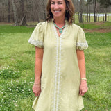 Soft Meadow Embroidered Dress - Jessi Jayne Boutique