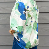 Blue Lagoon Print Blouse - Jessi Jayne Boutique