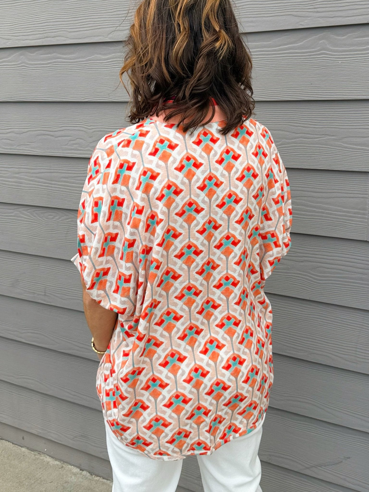 Sunset Mosaic Dolman Top - Jessi Jayne Boutique