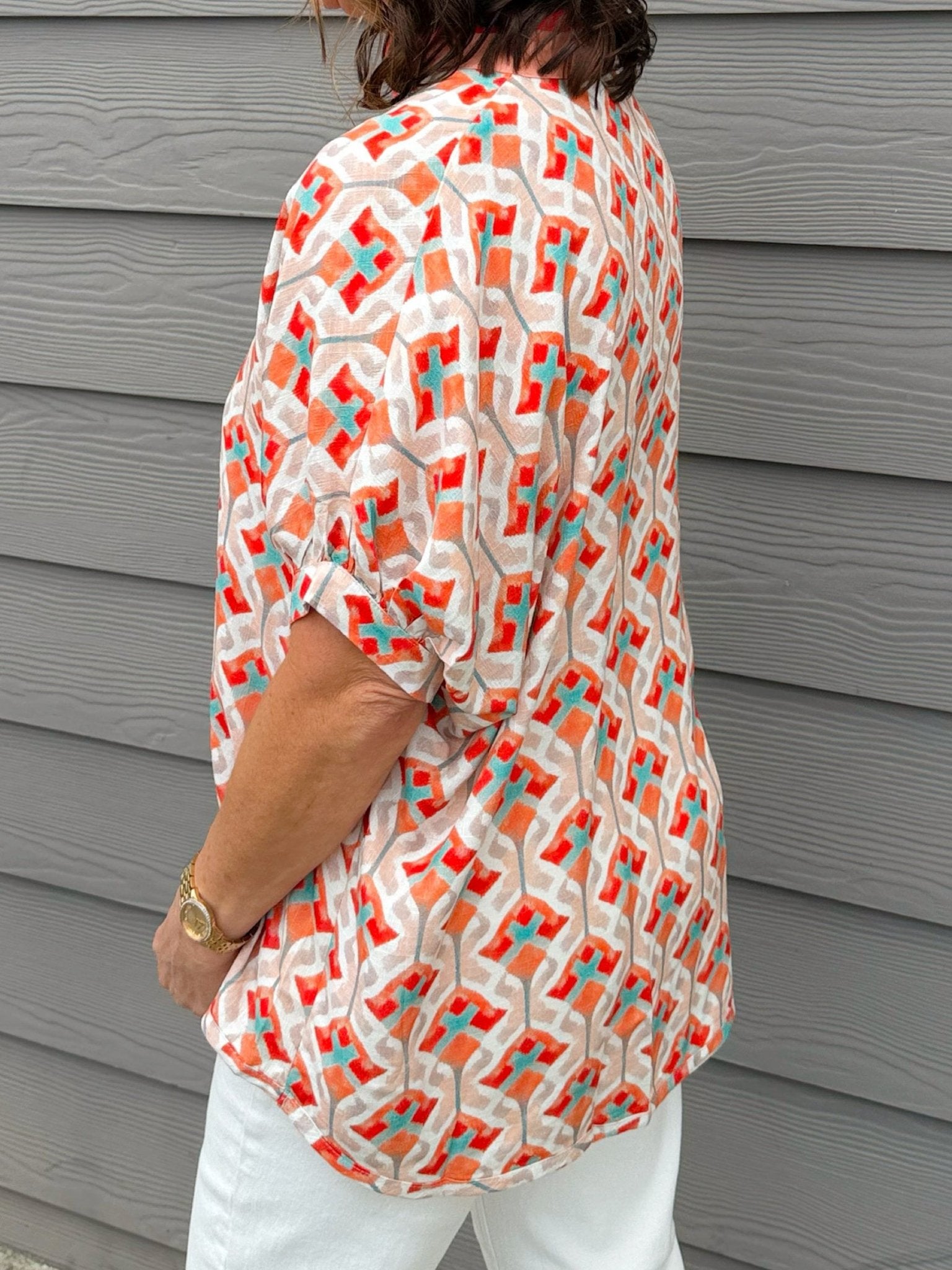 Sunset Mosaic Dolman Top - Jessi Jayne Boutique