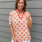 Sunset Mosaic Dolman Top - Jessi Jayne Boutique