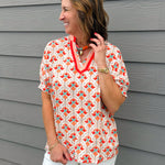 Sunset Mosaic Dolman Top - Jessi Jayne Boutique