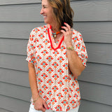 Sunset Mosaic Dolman Top - Jessi Jayne Boutique
