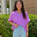 Bliss Mode Collared Popover Top - Jessi Jayne Boutique