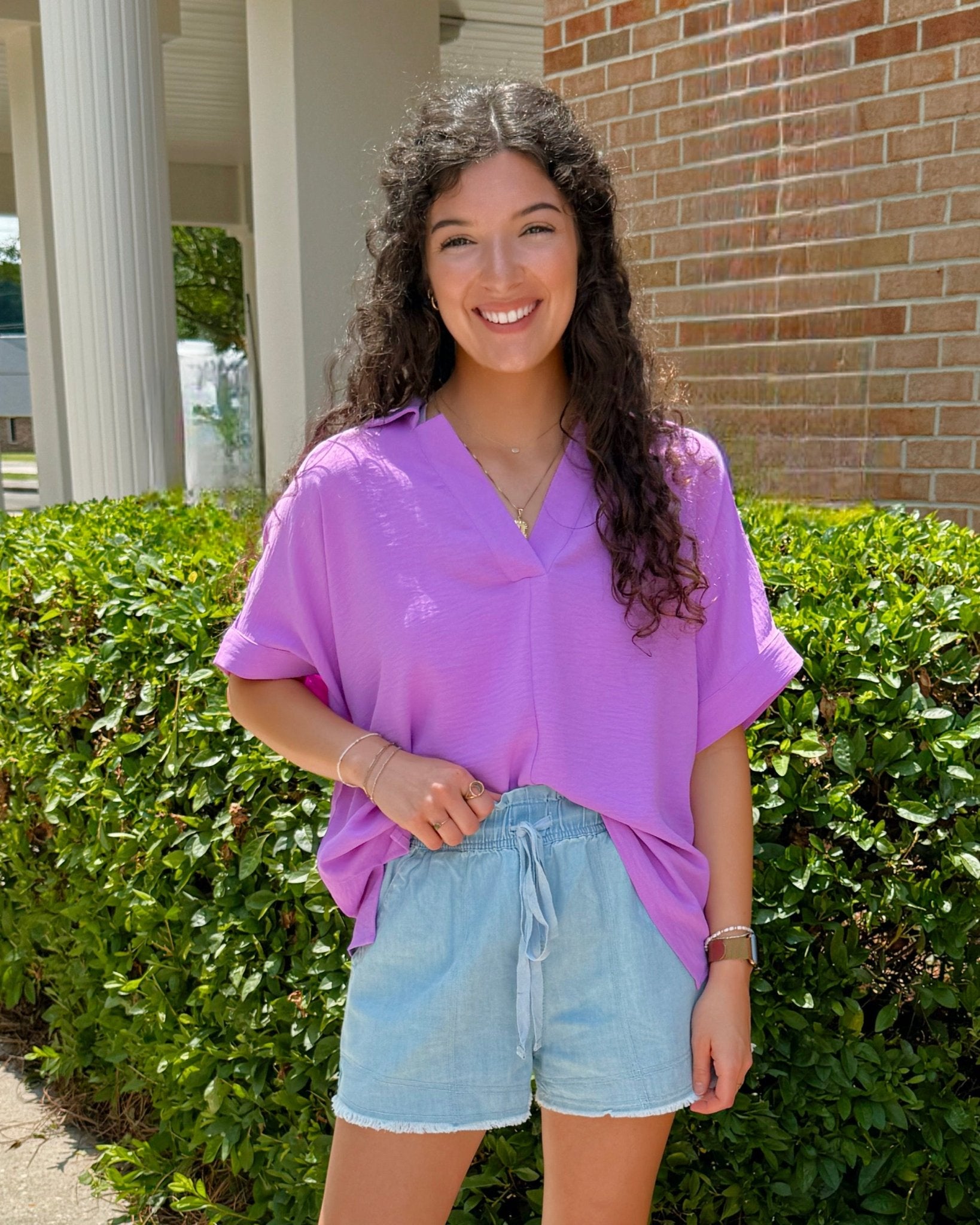 Bliss Mode Collared Popover Top - Jessi Jayne Boutique
