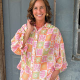 Retro Garden Patchwork Top - Jessi Jayne Boutique