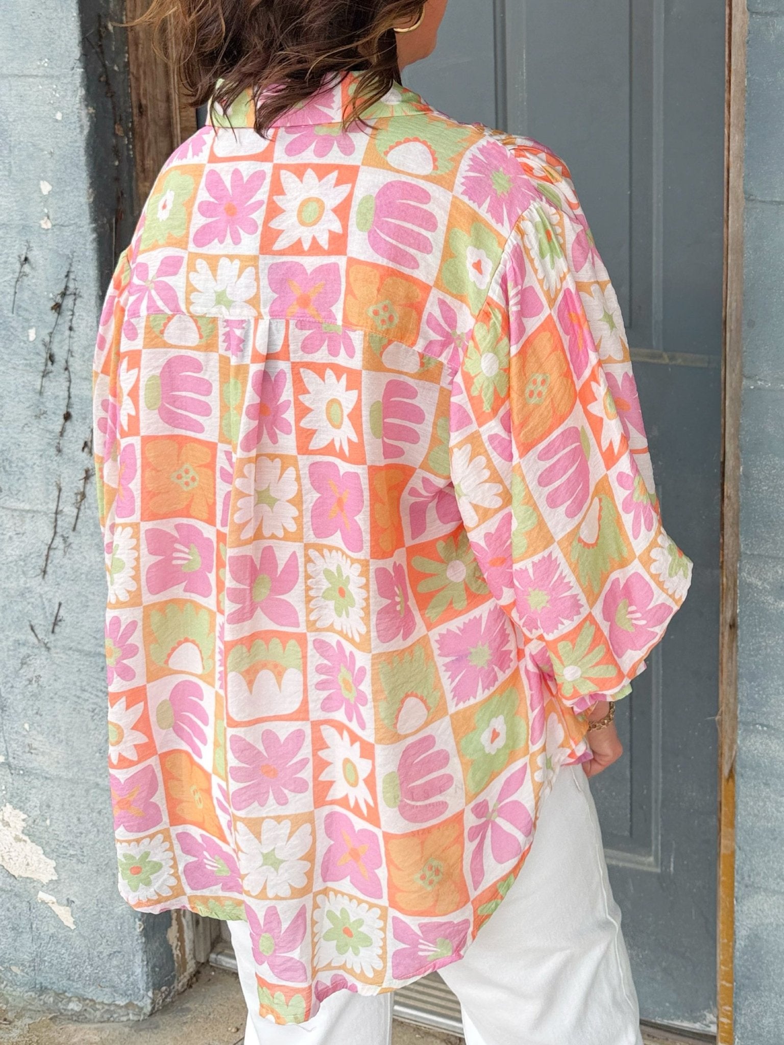 Retro Garden Patchwork Top - Jessi Jayne Boutique