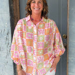 Retro Garden Patchwork Top - Jessi Jayne Boutique