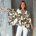 Olive Palm Breeze Top - Jessi Jayne Boutique