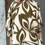 Olive Palm Breeze Top - Jessi Jayne Boutique