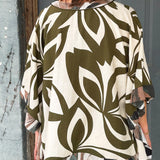 Olive Palm Breeze Top - Jessi Jayne Boutique