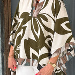 Olive Palm Breeze Top - Jessi Jayne Boutique