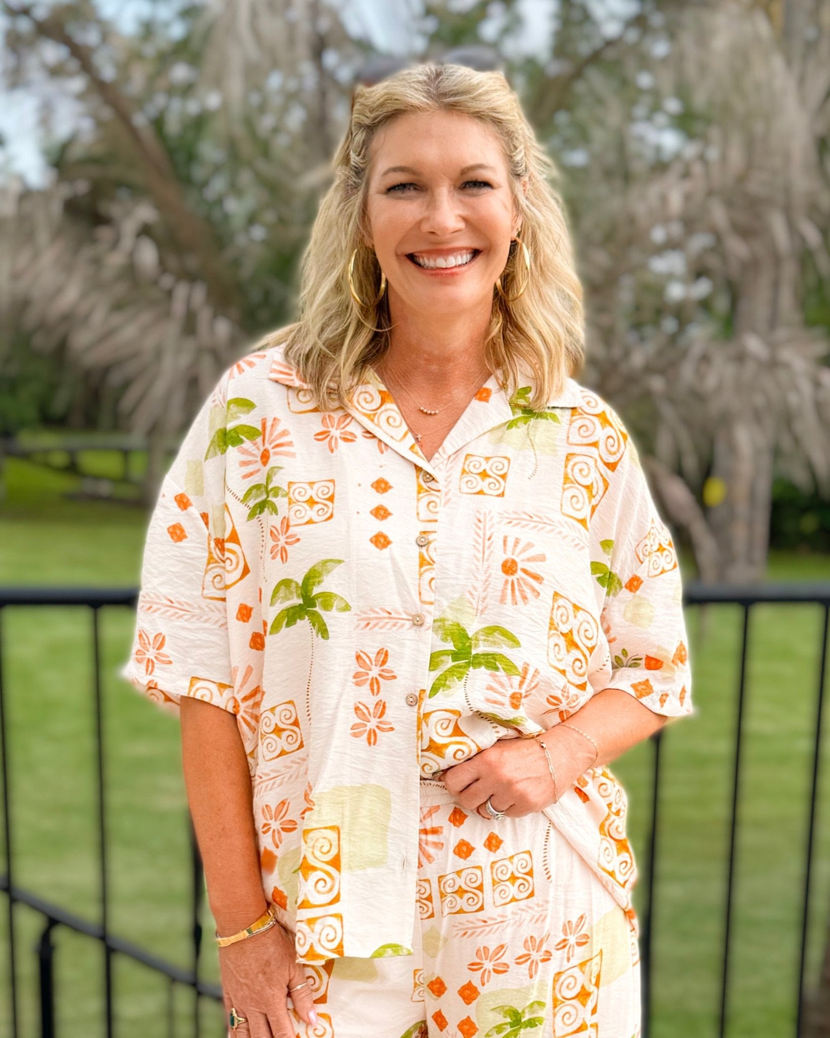 Tropical Paradise Button - Up Set - Jessi Jayne Boutique