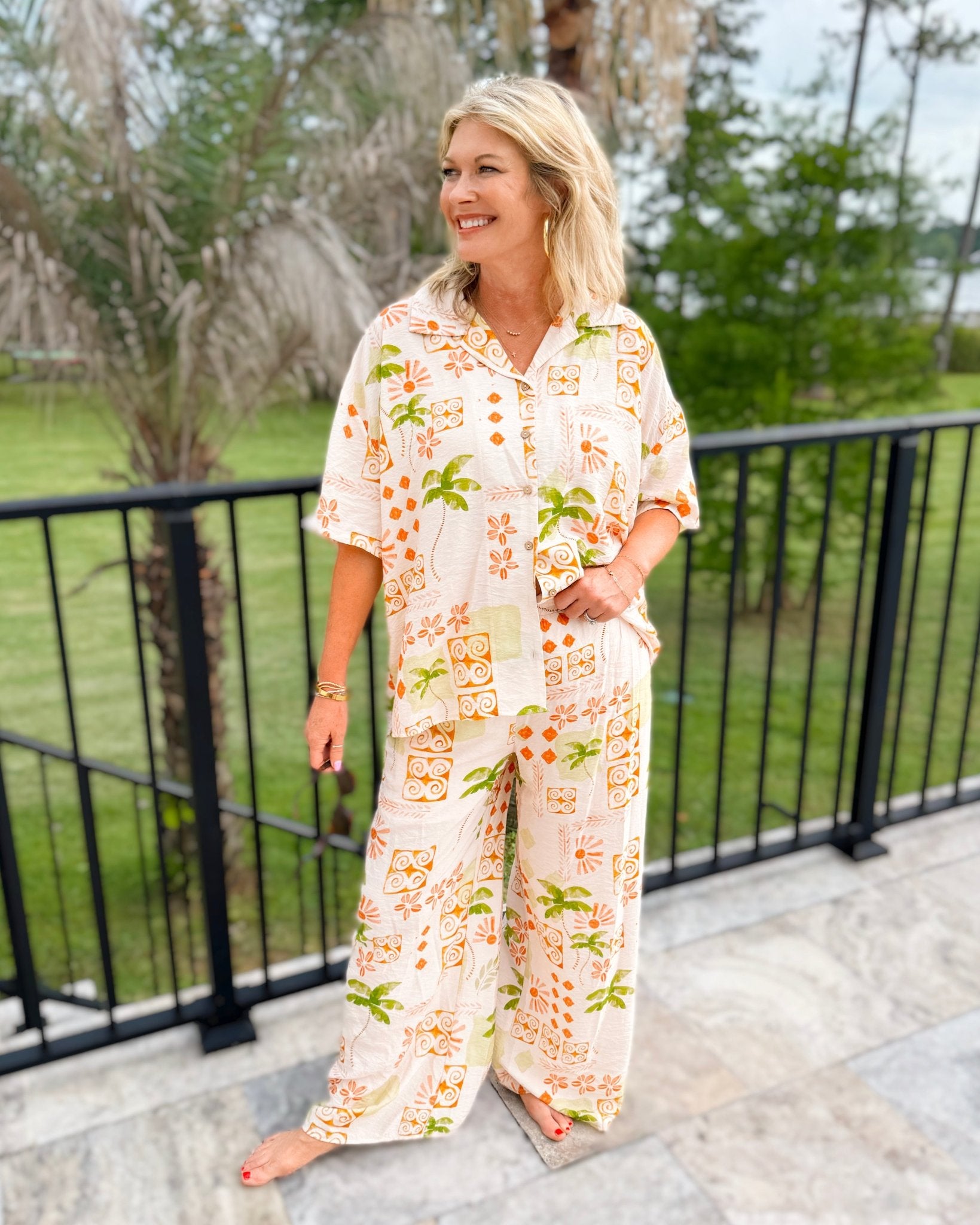 Tropical Paradise Button - Up Set - Jessi Jayne Boutique